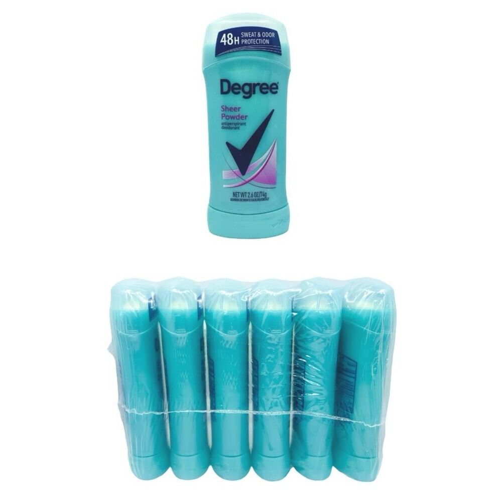 Degree Original Sheer Powder Antiperspirant Deodorant - Set of 6 - 2.6 oz x 6